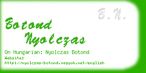 botond nyolczas business card